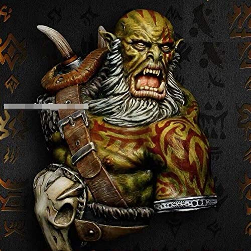 Buste en résine 1/9 Orcs à peindre de haute précision pour collectionneurs