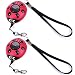 130DB Emergency Personal Alarm Key Chain,iDaye Ladybug-Shaped Safety Guard Supplies,Protection Device with flash work for kids/elderlies/owls and adults,Used as a Bag Decoration or Electric Torch