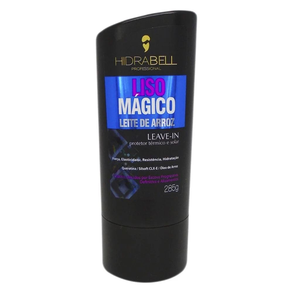 Hidrabell Leave-in Creme de Pentear Liso Mágico 285g Protetor Térmico - Alinha e Protege