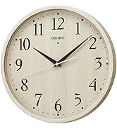セイコー クロック 掛け時計 電波 アナログ アイボリー木目 模様 KX399A SEIKO