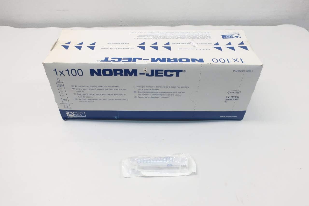 Box of 100 NORM-JECT 4100.000V0 10ML Syringe