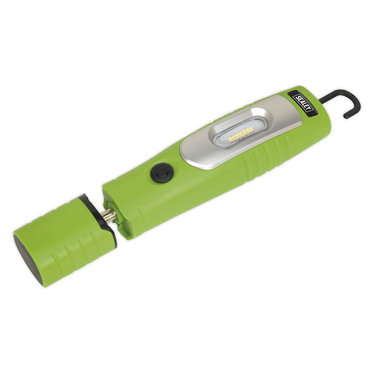 Sealey White Led3602g Rechargeable 360? Inspection Lamp 7 Smd + 3W Led Green Li-Ion