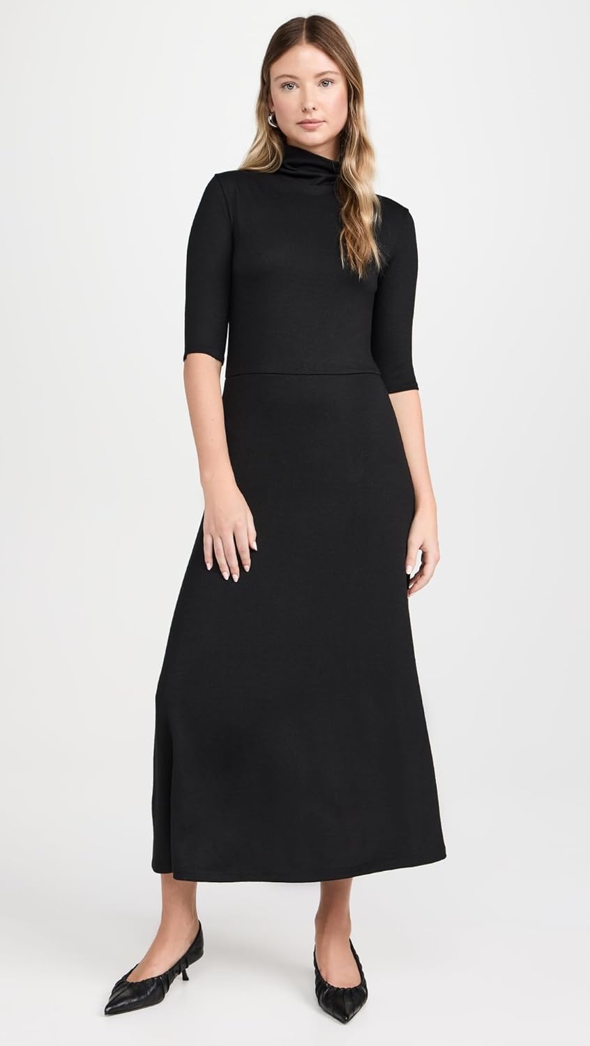 Vince Women's Elbow Sleeve Turtleneck Dress - Image 2