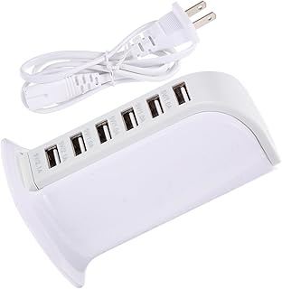 UKCOCO 2Pcs 6 Tomada USB Estação De Carregamento De Mesa Carregadores De Viagem Carregadores Múltiplos USB Estação De Carregamento USB Multi USB Estação De Carregador Veleiro Hub