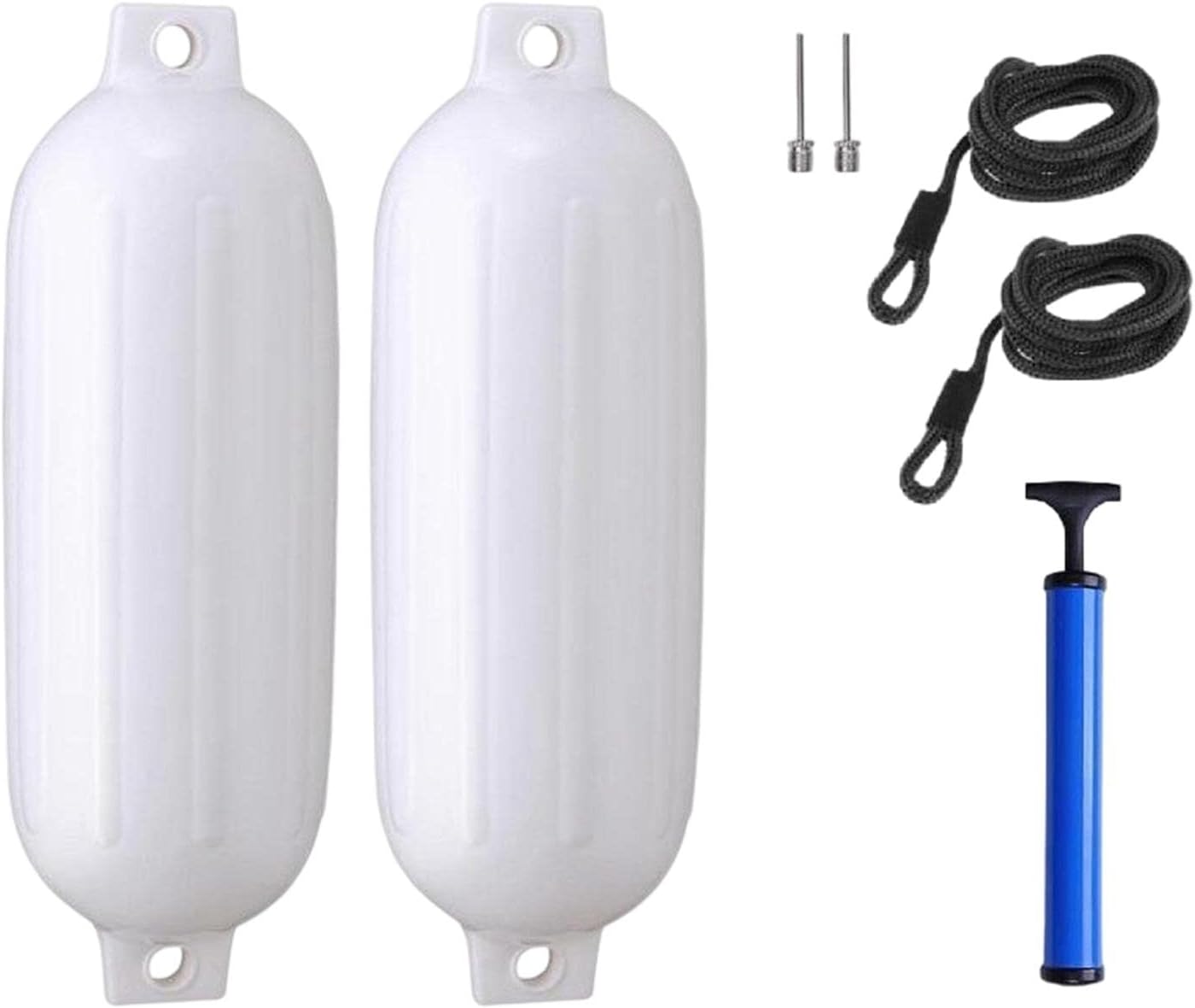 Fashion My Day® 2X Marine Boat Fenders 4.5'' x16'' Boat Bumpers for Docking Boat Accessories White| Sports Fitness|Outdoor Recreation|Water Sports|Boating|Docking & Anchoring Equipment|Boat Fenders
