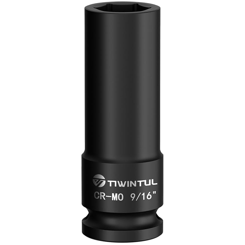 Soquete de Impacto Longo 9/16 pol. com Encaixe de 12,7 mm (1/2 pol.) em CR-MO TIWINTUL T12-S916L