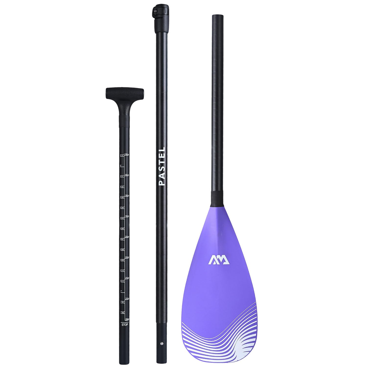 Aqua Marina Hybrid Pastel Carbon SUP Paddel Stand up Paddle 3-teilig super leicht 900g
