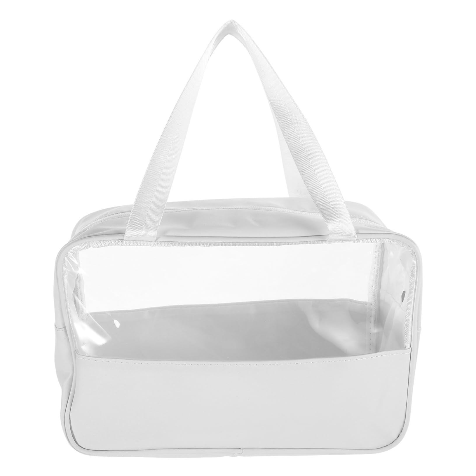 4 Pezzi Borsa Cosmetici Portatile Capacità Splashproof con Patchwork alla Moda Organizer Multifunzionale per Viaggio e Scuola Trousse Trasparente Resistente Allumidità