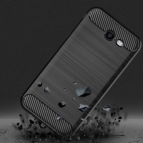 Asuwish Compatible With Samsung Galaxy J3 Luna Pro J 3 Prime 2017 Emerge 3J Eclipse Mission Case And Tempered Glass Screen Protector Cover Cell Accessories Silicone Phone Cases For Glaxay S327Vl Black #TOP2