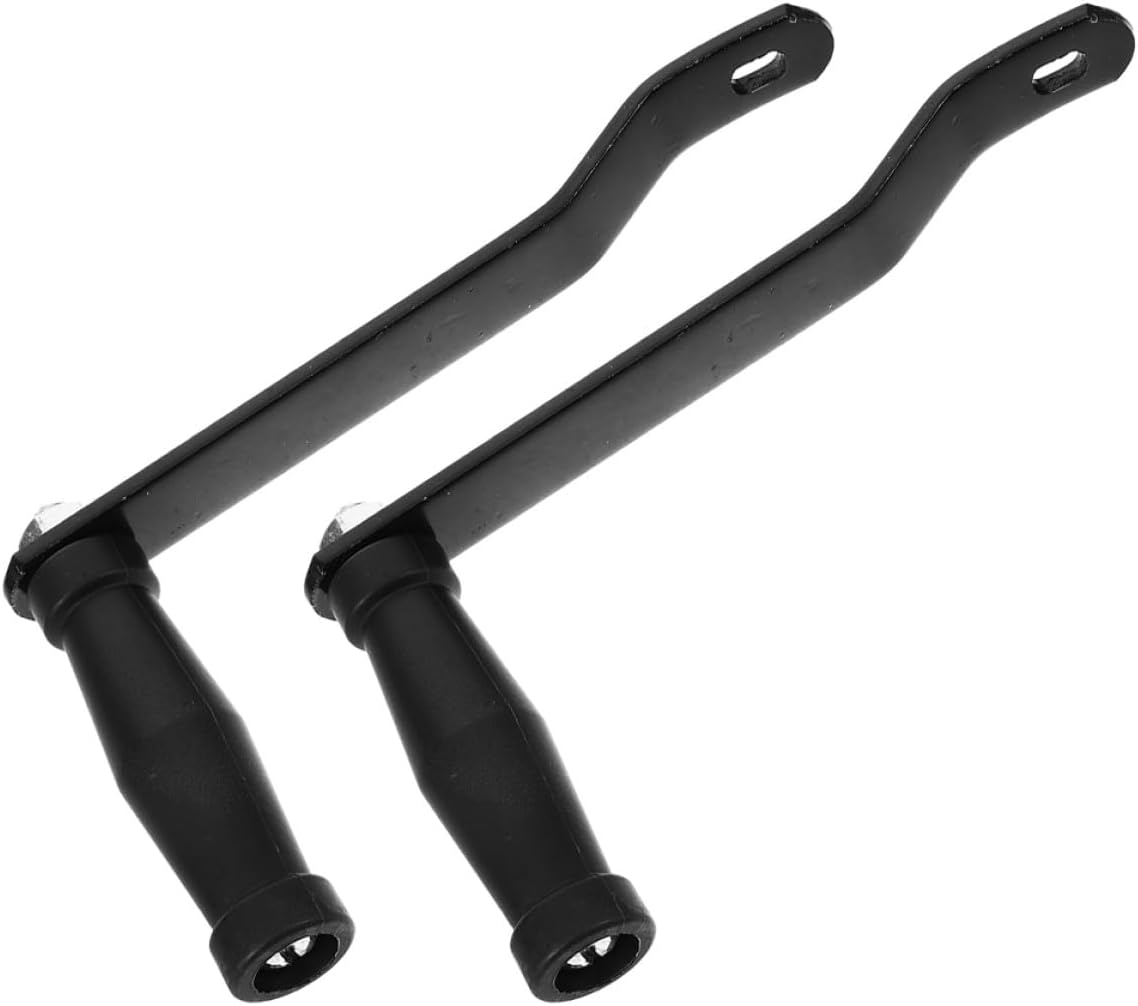 2pcs Manual Hand Winch Crank Handle Replacement for Boat Trailer and Car Trailer, Steel and Abs Construction with Ergonomic Grip for Marine and Towing Use