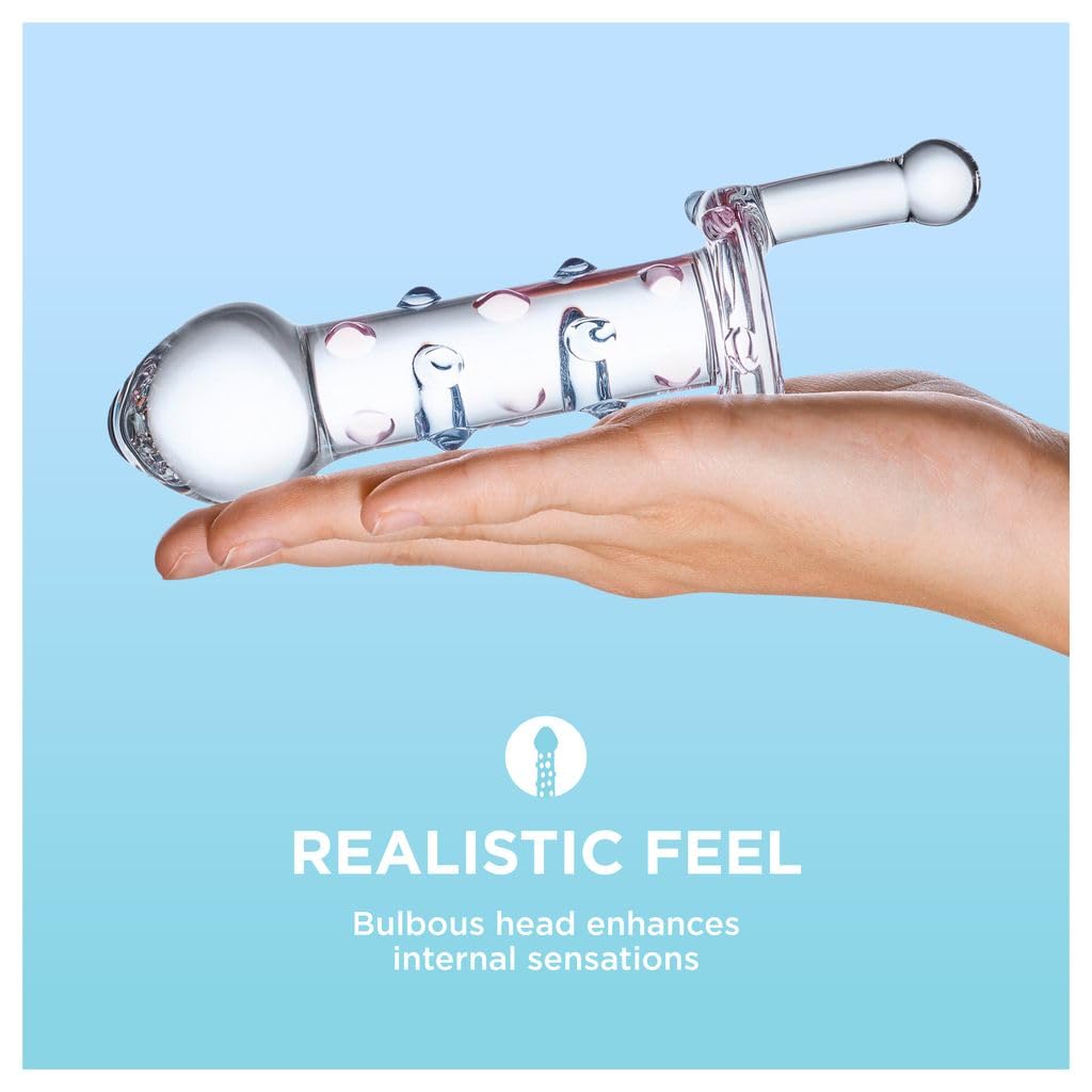 Amazon.com: Gls Candy Land Juicer Sex Toy  Spiral Shaft Glass Dildo with  Raised Nubs for Textured Pleasure, Bulbous Head for Realistic Feel,  Temperature Play Women Sex Toys : Home & Kitchen
