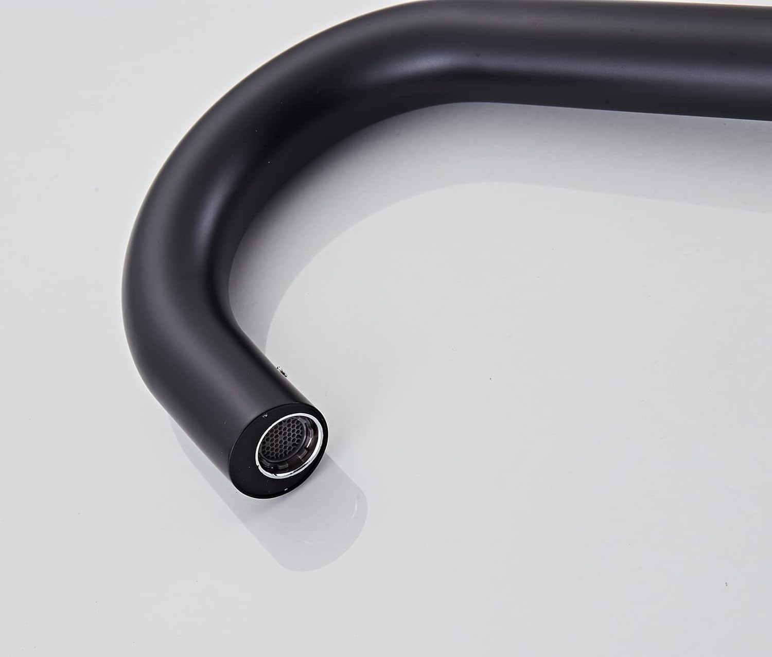 Grifo con Sensor Automático, Grifo de Cobre Negro G1/2 con Batería Fría Individual para Lavabo de Cocina y Baño
