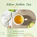 WT WEETEE Bitter Melon Tea Bags, Zero Sugar Tea, 100 Count Made with 100% Pure Natural Bitter Melon, Caffeine-free Momordica Charantia Tea