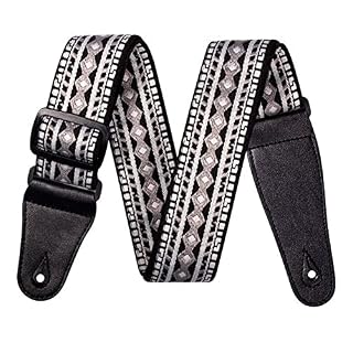 Sangle De Guitare Réglable en Cuir Jacquard Sangle D’épaule Brodée pour Guitare Électrique - Les Beatles, Paul McCartney, John Lennon, RIngo Starr, George Harrison Sangle De Guitare Réglable en Cuir Jacquard Sangle D'épaule Brodée pour Guitare Électrique – Image 4