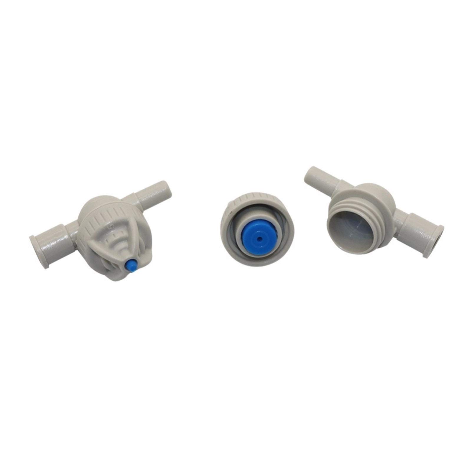 Kit de manguera de rociadores de plantas Anti-fugas de efecto invernadero micro válvula Tobera Accesorios agrícola de riego por goteo manguera de conexión 100 piezas (Color : Grey, Diameter : 6mm)
