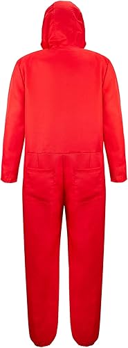 Miniatura 3 de Disfraz de adulto rojo para hombre, disfraz de Halloween para hombre, trajes de traje