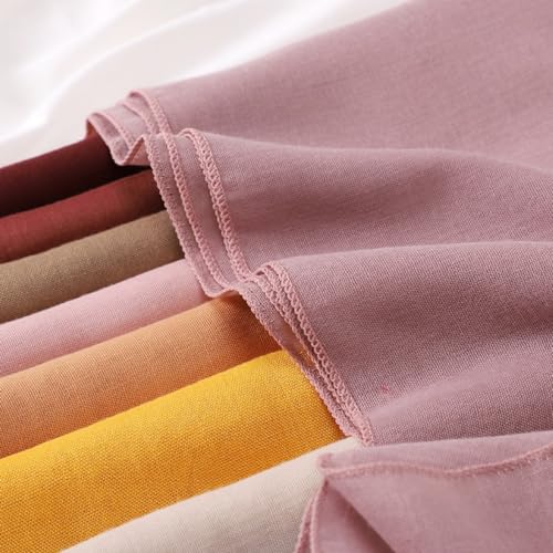 45 Inch Cotton Square Scarf Shawls for Women Muslim Islamic Ramadan Head Scarves Wrap Hijab Bandana4
