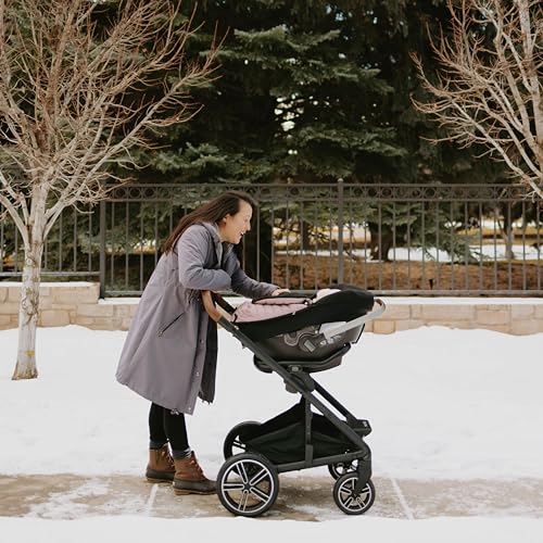 Image of Little Unicorn Infant Car Seat Footmuff - Weather-Resistant Baby Bunting Bag with Magnetic Closure, Non-Slip Backing & Open Harness Design - Universal Fit Winter Cover for Baby Car Seat & Stroller
