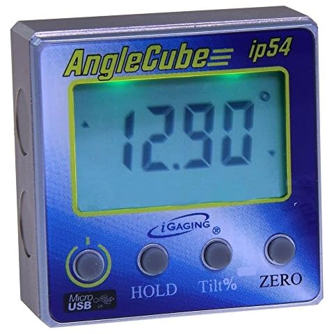 iGaging Angle Gage Backlit Digital Electronic Magnetic Level/Protractor/Bevel Gauge Angle Cube Gen 3 Cover