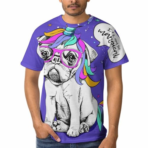 T-shirt Chien Licorne Homme résout le manque d'originalité de vos tee shirts basiques