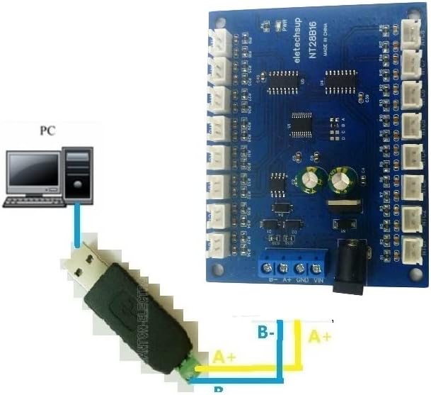 16Ch RS485 Temperature Collector Modbus RTU Paperless Recorder 10K/20K/50K/100K B3950 NTC Sensor (1PCS 10K Mainboard)