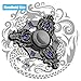 3 Pieces Dragon Fidget Spinner, Cool Metal Hand Finger Spinners, Fingertip Spinners Toy Metal for Anxiety Stress Relief Toy Party Favor Birthday Gifts for Kids Adults, Classroom Prizes(Black)