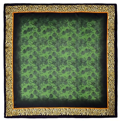 Stlvoll 43” Large Silk Scarfs for Women Square Head Scarves Satin Like Neck Scarf Hair Sleeping Wraps Satin Scarfs for Women