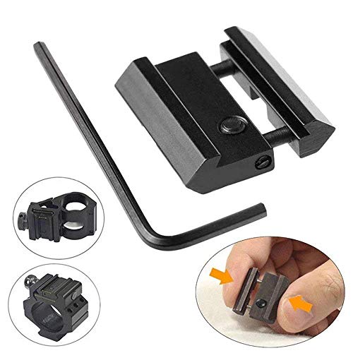Ulightfire Adaptador de trilho de perfil baixo, 20 mm a 11 mm, conversor mini trilho..