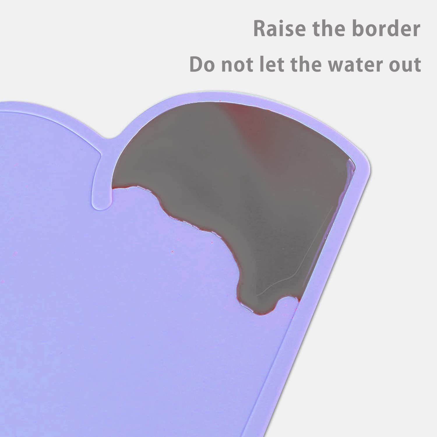 Alfombrilla De Silicona Para Comedero De Mascotas | Forma De Nube | Antideslizante E Impermeable 48x26 Cm | Para Gatos Y Perros