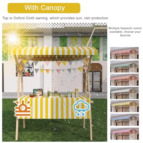 Espositore mobile in legno carrello alimentare su ruote per eventi e mercatini all'aperto ideale per fiere e uso commerciale 120 cm