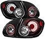 AKKON - For 2003-2008 Toyota Corolla Black Altezza LED Tail Lights Rear Brake Lamp w/Trunk Piece 4Pcs