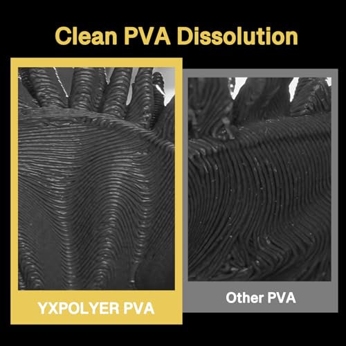 Image of YXPOLYER PVA Filament 3D Printing Support Filament 500g 1.75mm Easy and Fast Dissolvable Water Soluale, Support Material for PLA, ABS, PETG,TPU