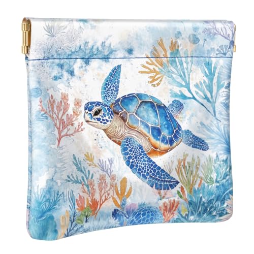 Mini porte-monnaie en cuir à motifs parfait pour vos sorties