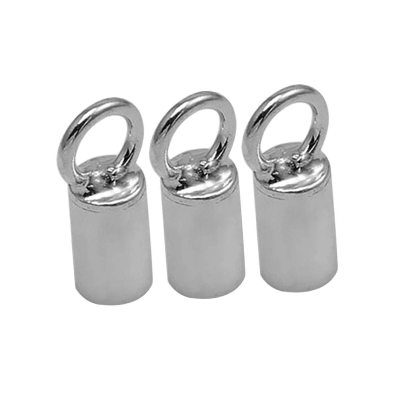 STOBOK 10pieza Hebilla De Tubo De Cuerda Para Collar Clip De De Pulsera Tapas Para Accesorios De Bricolaje Tubo Conector De Joyería Resistente y Brillante
