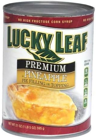 Lucky Leaf Premium Pineapple Pie Filling, 21 Ounce -- 8 per case.