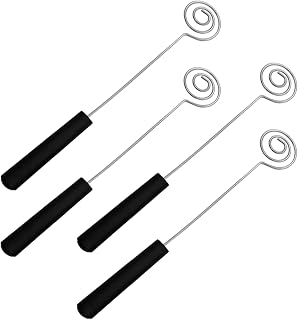 Chocolate Dipping Fork Candy Baking Tools Stainless Steel Spiral Candy Fork Cheese Fondue Forks for DIY Decorating Cake Handmade Pralines Truffles Coffee Dessert Making 4PCS