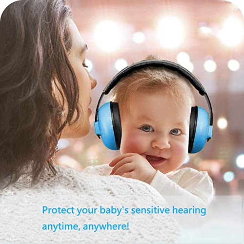 Baby Ear Protection Aged 0-3 Years Noise Canceling Baby Headphones For Newborn Toddler Infant Earmuffs For Sleep Airplane Travel(Blue) #TOP1