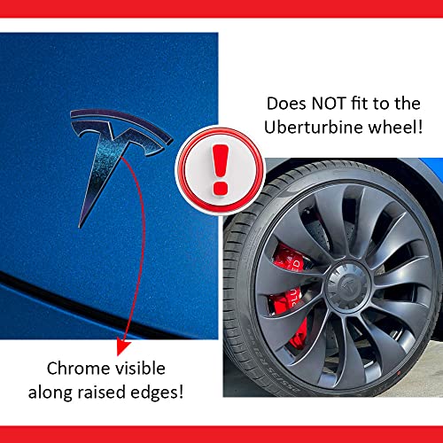 Image of IPG Compatible with Model Y Decal Sticker (8 Logo Set) Overlay Stickers Do it Yourself Stickers Set Personalize Your Tesla (Chameleon - Purple to Navy Blue)
