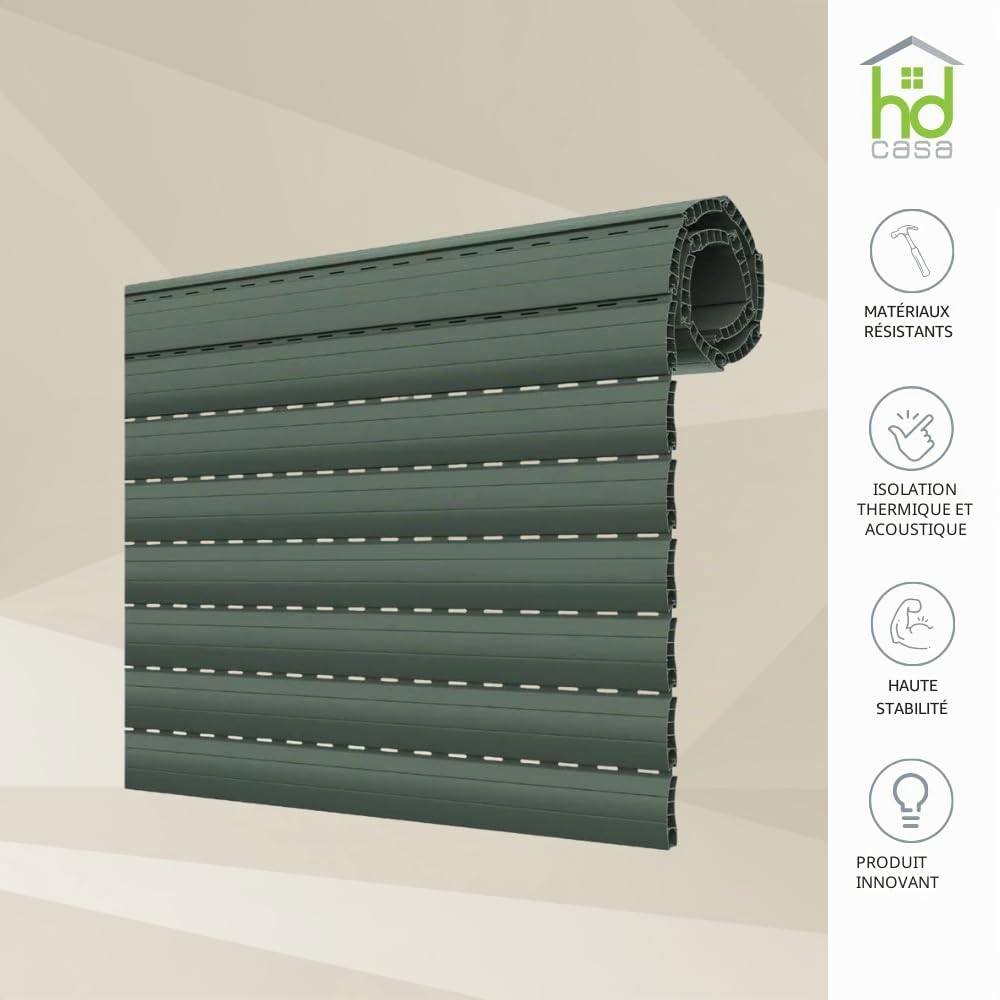 HD CASA Volets roulants en PVC, fabriqués Italie, Personnalisables Selon Vos Dimensions et la Couleur de Votre Choix, à Installer soi-même, Volets Modernes