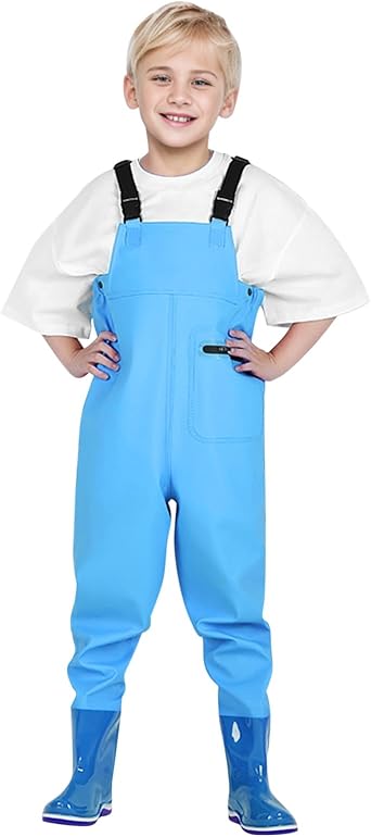 Kinder Regenhose Mit Stiefeln - Wasserdichter Overall Für Mädchen & Jungen