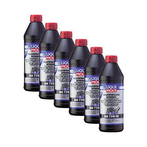 6x LIQUI MOLY 1414 Vollsynthetisches Getriebeöl (GL5) SAE 75W-90 1L