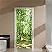 Hiyfe Türtapete Selbstklebend Türposter Türfolie 90x200cm 3D PVC Türtapeten Türaufkleber Grüner Wald TüraufkleberTürsticker Tür Aufkleber Für Schlafzimmer Fototapete