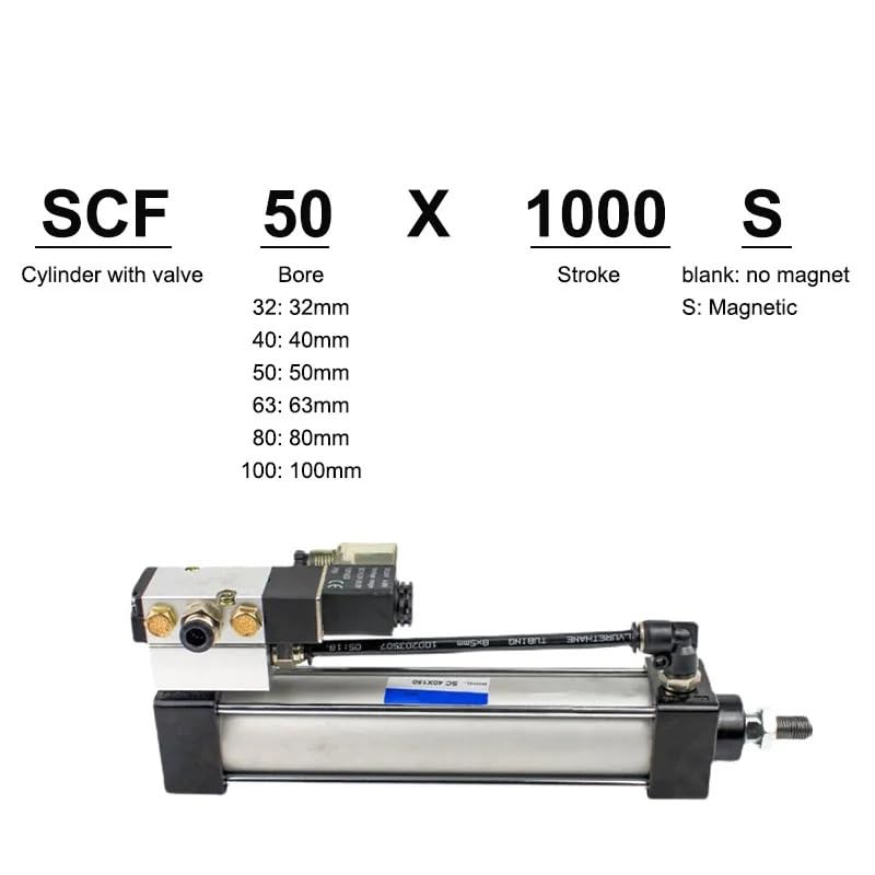Cylindre pneumatique SCF32 standard SC ensemble complet de vérin pneumatique robuste AC110V