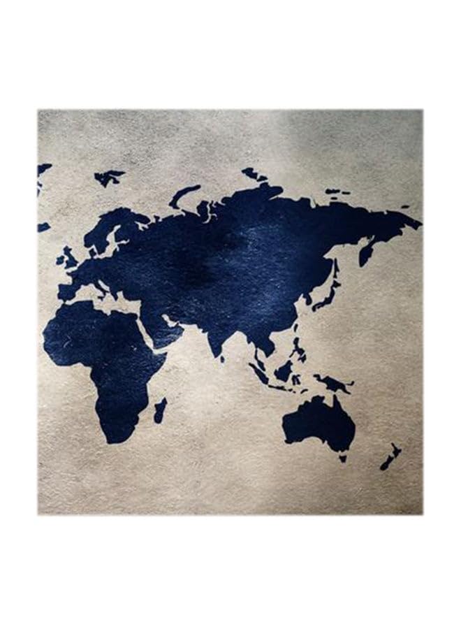 RYN World Map Mdf Wall Art Multicolour 30X30Centimeter RYART0109