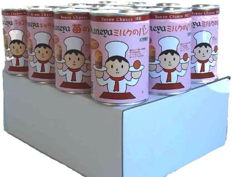 Amazon 岡根谷 Okaneyaパンの缶詰 12缶白箱入り 天然酵母 4種類 チョコチップ キャラメル 苺 ミルク 各3缶 Bonne Chance ボンヌ シャンス 備蓄用保存パン 通販