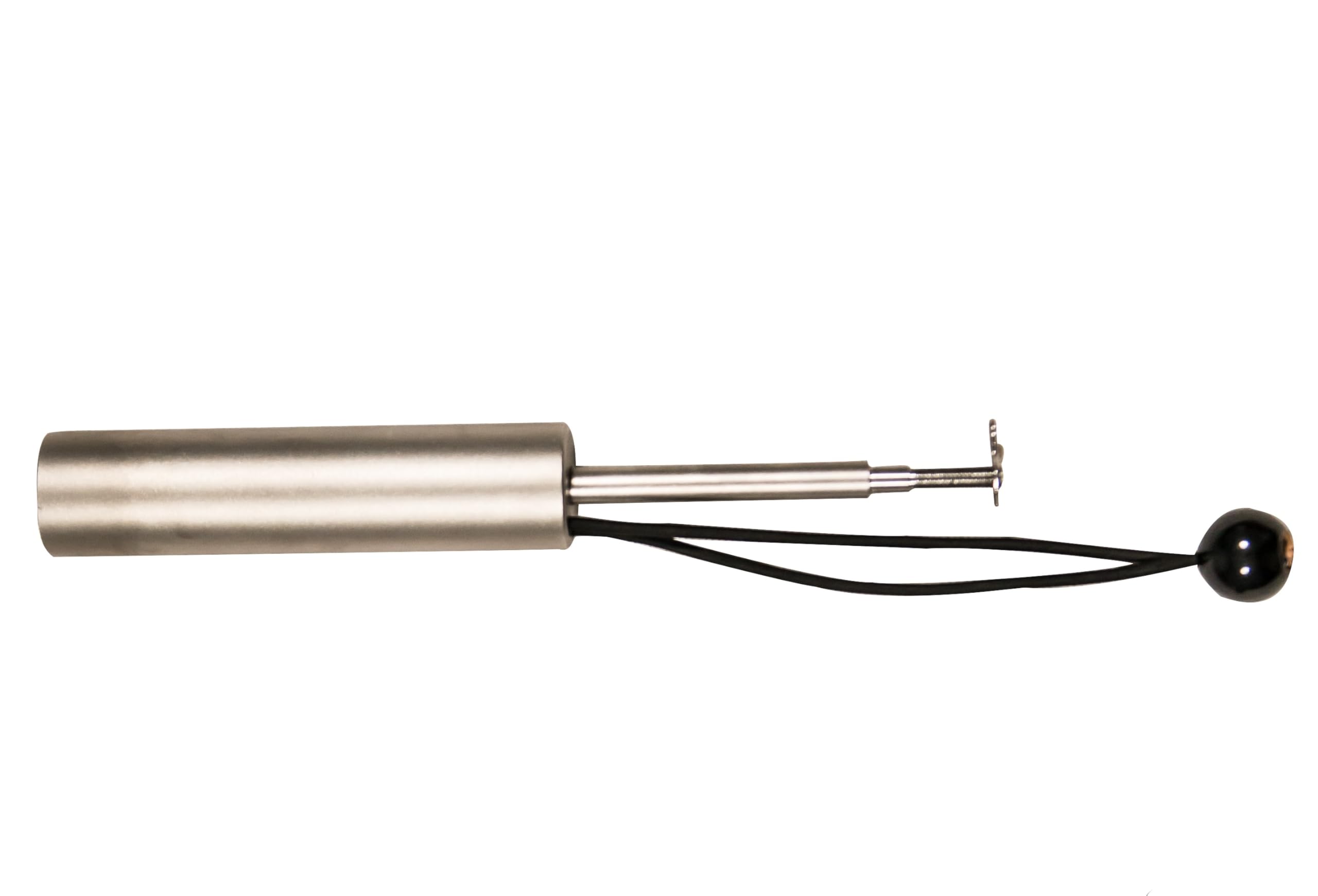 Parccurate Schirmhalter edelstahl in Titan-Optik Universal zum Verschrauben oder Stecken auf Golf Trolley mit Ø 8-10mm Bohrung