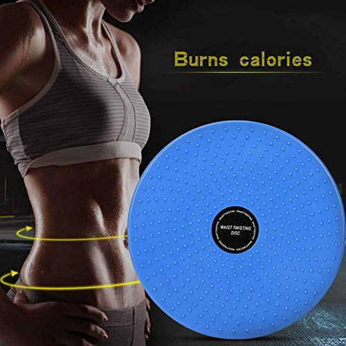 LISSO Twisting Waist Disc, Body Shaping Twisting Waist Machine Rotating Board Female Twister Exercise Sports Equipment Aerobic Exercise Foot Massage (Blue)