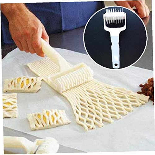 Zonfer Pastelería Rodillo del Enrejado del Cortador De Galletas Rueda De Plástico Pie Spaetzle...