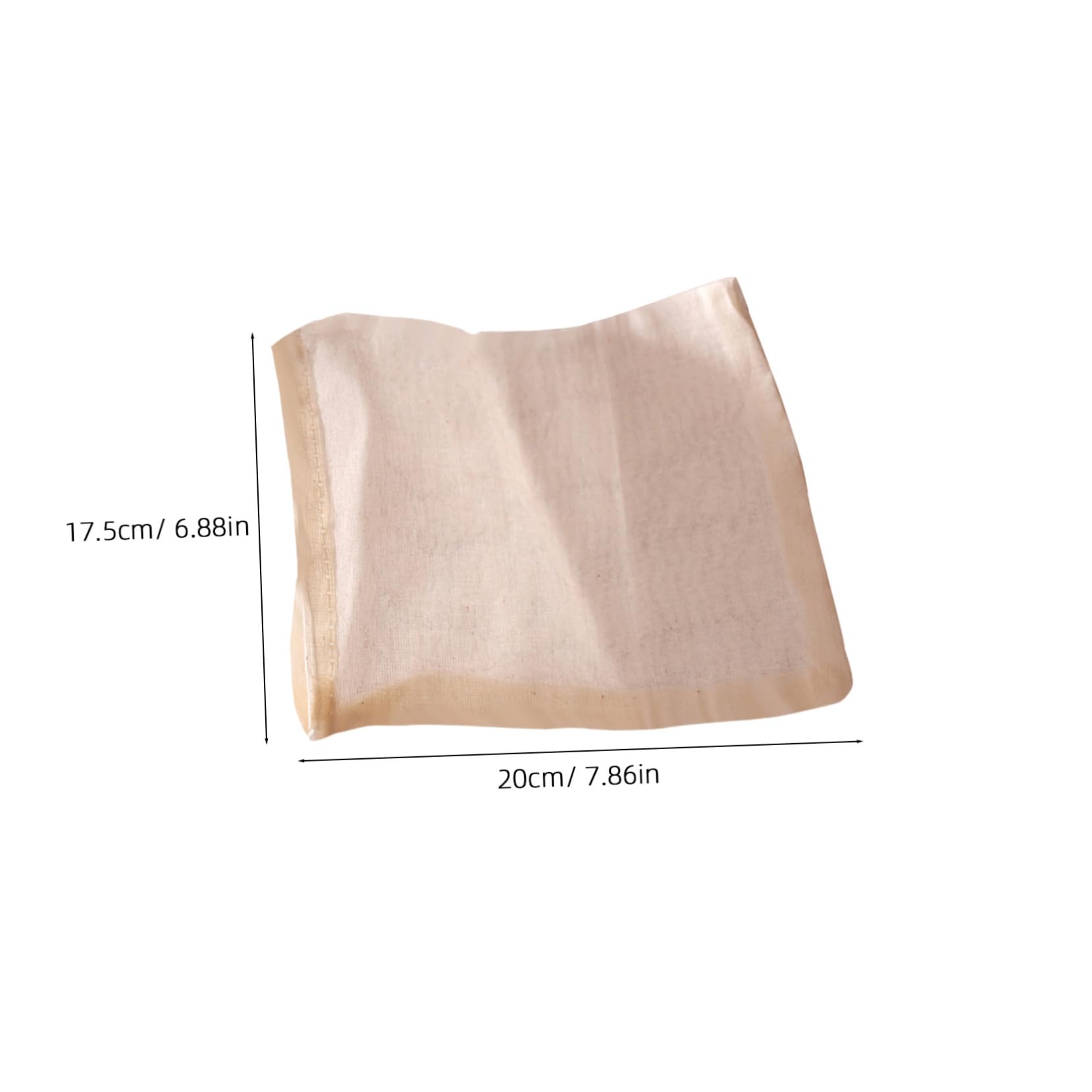 HOLIDYOYO Cotton Drawstring Soup Bag 15x20cm Strainer Filter Bag for Nut Milk Tea