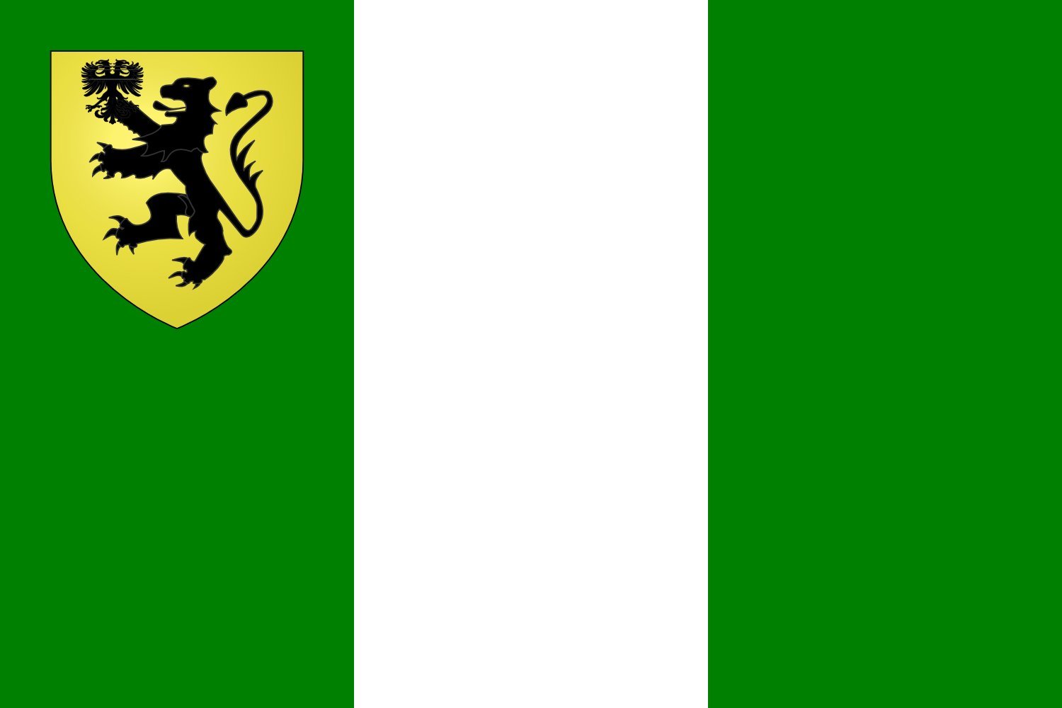 Drapeau Zelzate grand format drapeau paysage de la commune belge pour mât extérieur